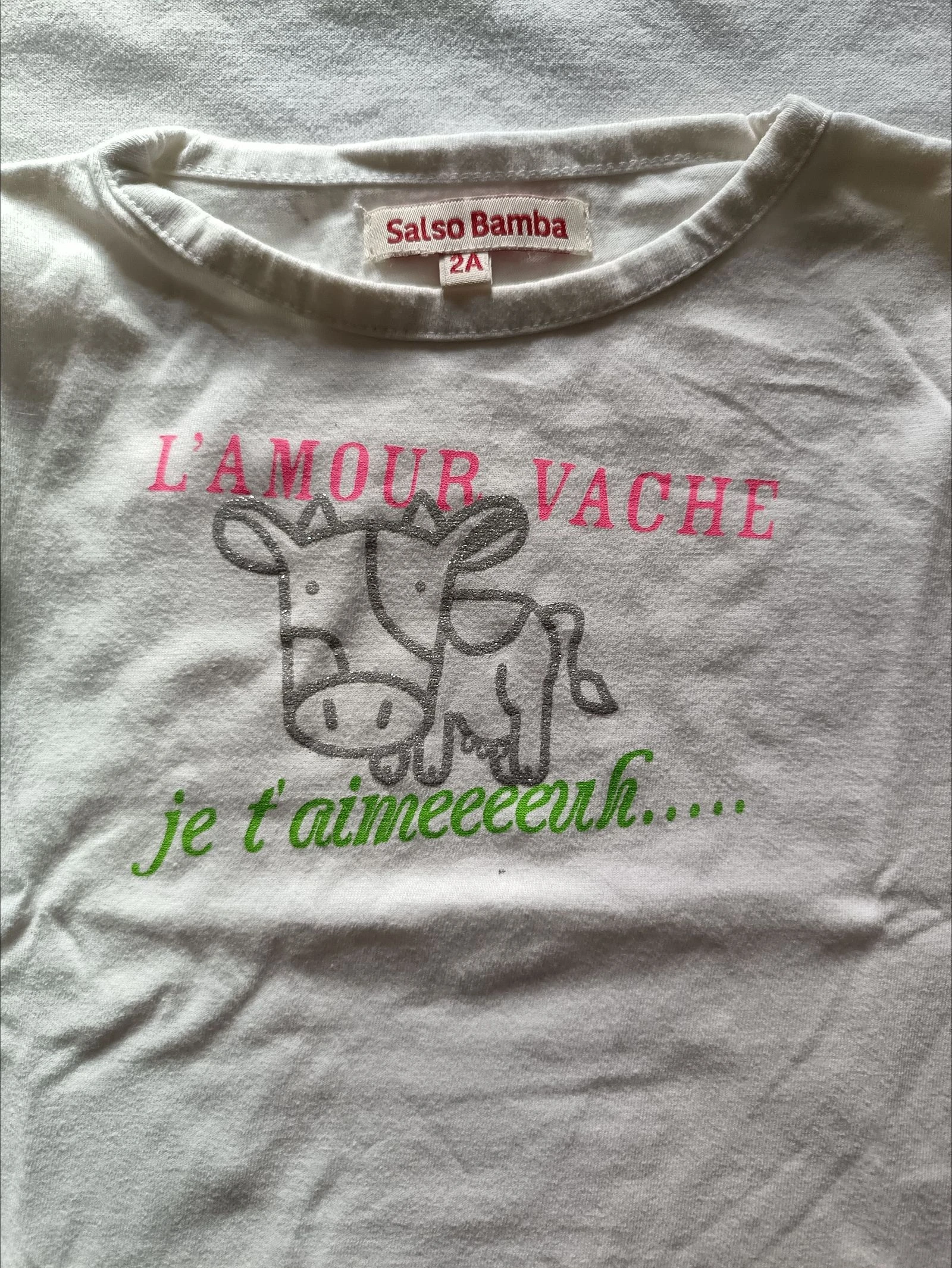 Camiseta Salso Bamba 2 anos L'amour vache – photo 3